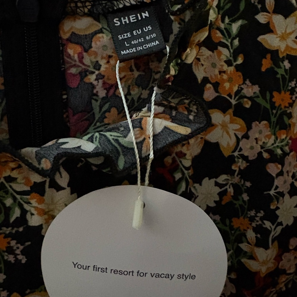 SHEIN Floral Long Sleeve Dress - Picture 4 of 4
